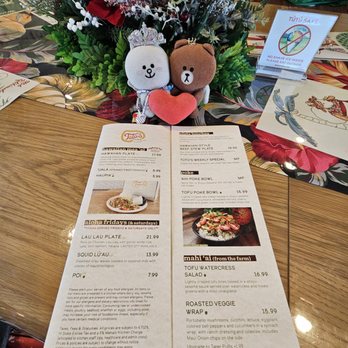 Tutu's Place - Menu - Themed Cafes Near Me - Honolulu, Hawaii