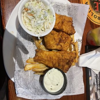 Carolina Ale House - Hog fish, coleslaw, and french fries - American Near Me - Wilmington, North Carolina