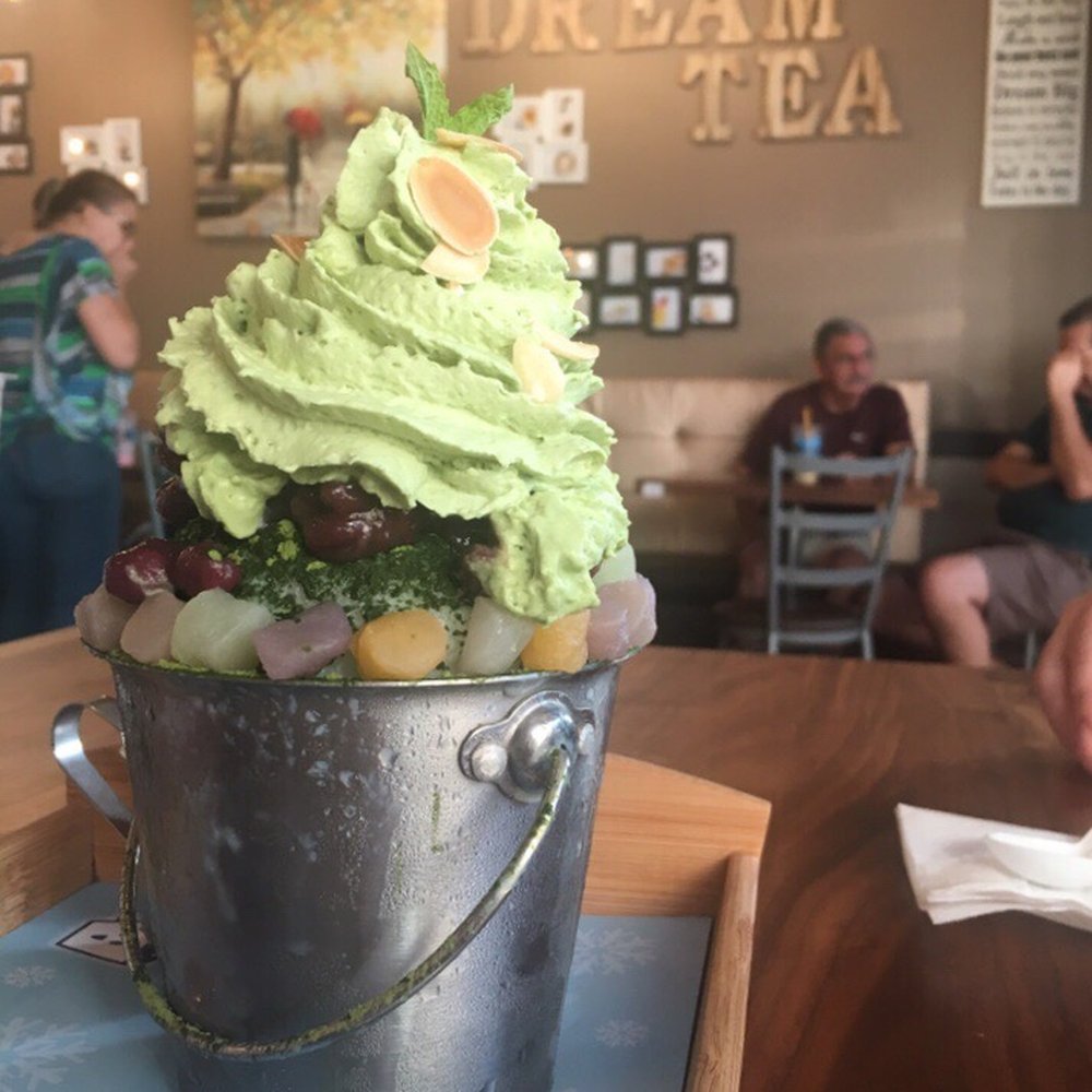 Dream Tea House - Matcha snow bingsoo - Coffee & Tea Near Me - Edmonton, Alberta Dream Tea House - Matcha snow bingsoo - Coffee & Tea Near Me - Edmonton, Alberta