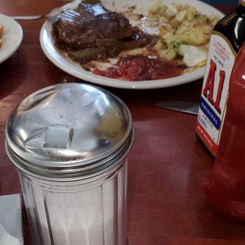 Damascus Diner - Hamburger steak, fried cabbage, ff & plus it comes with drink. Great meal for a great deal. - American Near Me - Damascus, Virginia Damascus Diner - Hamburger steak, fried cabbage, ff & plus it comes with drink. Great meal for a great deal. - American Near Me - Damascus, Virginia