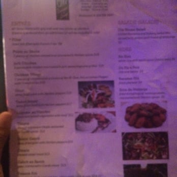 Ole Restaurant Lounge - Menu (sorry it's a little blurry) - Hookah Bars Near Me - Stone Mountain, Georgia