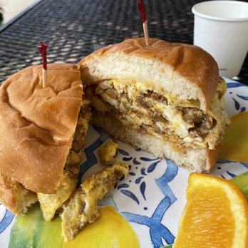 Passion Bakery Cafe - chorizo and potato breakfast sandwich- soo yum, I've had it 2x! - Bakeries Near Me - Kapaa, Hawaii Passion Bakery Cafe - chorizo and potato breakfast sandwich- soo yum, I've had it 2x! - Bakeries Near Me - Kapaa, Hawaii