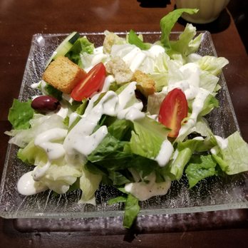 Colletti's - Side salad with ranch dressing. Pretty good actually :) - Italian Near Me - Chicago, Illinois