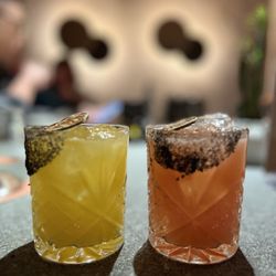 Casa Carmen - Maracuyá and Blood Orange Mezcal Margarita.
