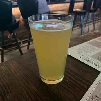 Pour Behavior - Karbach Blood Orange Radler - taste pretty light and good - New American Near Me - Houston, Texas