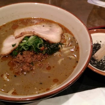 Ramen Isshin - Tan tan black noodle. A must try. Ask for it extra spicy. - Ramen Near Me - Toronto, Ontario Ramen Isshin - Tan tan black noodle. A must try. Ask for it extra spicy. - Ramen Near Me - Toronto, Ontario