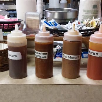 Carolina Barbeque - Lots of sauces to choose from. Both vinegar and tomato based available - Barbeque Near Me - Newland, North Carolina Carolina Barbeque - Lots of sauces to choose from. Both vinegar and tomato based available - Barbeque Near Me - Newland, North Carolina