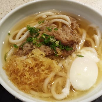 Marugame Udon - Sweet beef udon with half boiled egg - Japanese Near Me - Honolulu, Hawaii