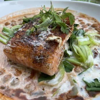 Jake's - Salmon. Excellent, as well as savory accompaniments - New American Near Me - Palm Springs, California
