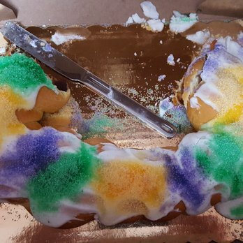 Melissa's Bakery - Partially eaten King Cake - Bakeries Near Me - Gulfport, Mississippi Melissa's Bakery - Partially eaten King Cake - Bakeries Near Me - Gulfport, Mississippi