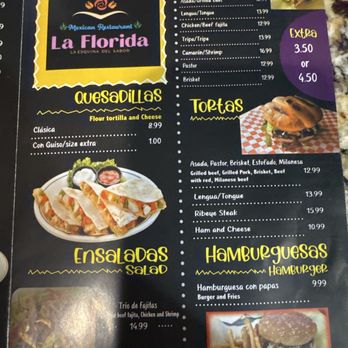 La Florida - Menu - Mexican Near Me - Midland, Texas La Florida - Menu - Mexican Near Me - Midland, Texas