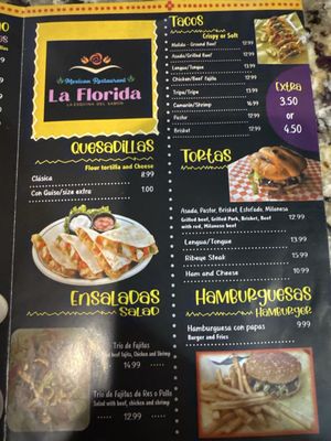 Menu photo 2 La Florida Midland, TX Menu photo 2 La Florida Midland, TX