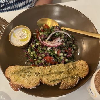 Motek - Boca Raton - Israeli salad, very beautiful presentation - Mediterranean Near Me - Boca Raton, Florida