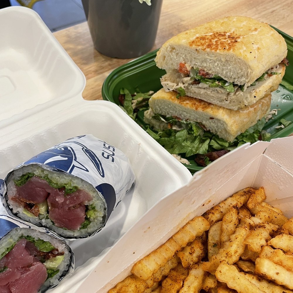 Local Kitchens - Sushiritto Geisha's Kiss, Nash & Proper Seasoned Fries, Garden of Eat'n BBQ Ranch Chicken Sandwich on Dutch crunch - Mexican Near Me - Davis, California Local Kitchens - Sushiritto Geisha's Kiss, Nash & Proper Seasoned Fries, Garden of Eat'n BBQ Ranch Chicken Sandwich on Dutch crunch - Mexican Near Me - Davis, California