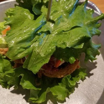 Little Stack Haystack Burgers - Escabeche burger with no bun - Burgers Near Me - Richardson, Texas