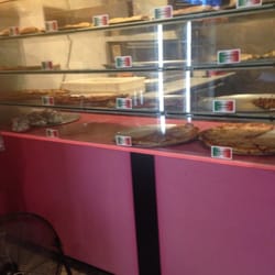 Pizza counter -- not too many options for slices this time