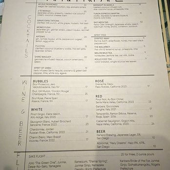 Animae - Menu - Asian Fusion Near Me - San Diego, California