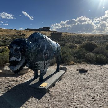 Antelope Island State Park - Color bison sculpture near the entrance - Hiking Near Me - Syracuse, Utah Antelope Island State Park - Color bison sculpture near the entrance - Hiking Near Me - Syracuse, Utah
