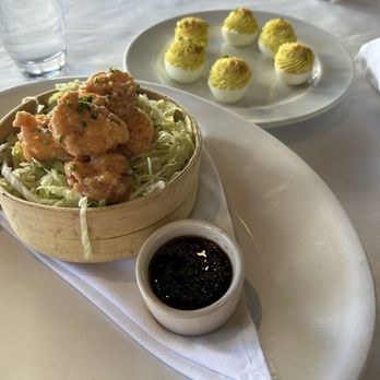 BrickTop's Restaurant - Deviled eggs and shrimp - Breakfast & Brunch Near Me - Charlotte, North Carolina BrickTop's Restaurant - Deviled eggs and shrimp - Breakfast & Brunch Near Me - Charlotte, North Carolina