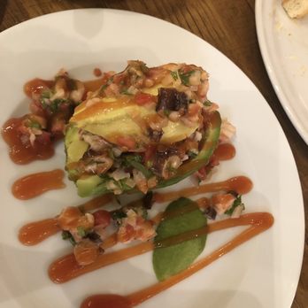Grille Torres - Seafood stuffed Avocado - excellent! - Seafood Near Me - San Miguel de Allende, GUA