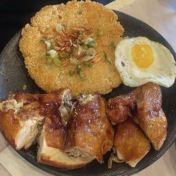 Pho Ha Noi - 1/2 Roasted Chicken & Egg W/ Sticky Rice (Xoi Ga Roti 1/2 Con) - Vietnamese Near Me - Cupertino, California