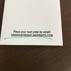 Frontline Print & Web - Send the image you want printed or your more complete order details to order@frontlineprints.com
