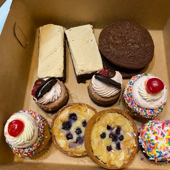 Mediterra Cafe - The treats! Espresso brownie bars, banana split cupcakes, lemon blueberry tarts, etc. - Cafes Near Me - Sewickley, Pennsylvania Mediterra Cafe - The treats! Espresso brownie bars, banana split cupcakes, lemon blueberry tarts, etc. - Cafes Near Me - Sewickley, Pennsylvania
