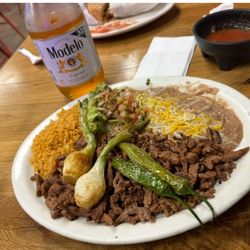 Vero's Mexican & Seafood Food - Carne Asada Plate