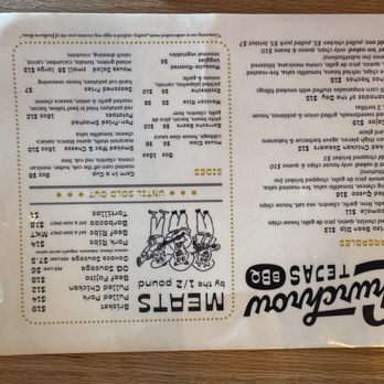 Churchrow Tejas Bbq - Menu - Barbeque Near Me - Austin, Texas