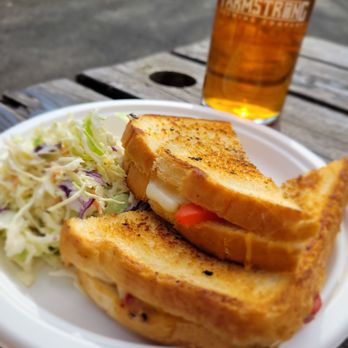 Rooted Kitchen - Grownup Grilled Cheese + La Raza Mexican Lager = perfect combo - Food Trucks Near Me - Mount Vernon, Washington Rooted Kitchen - Grownup Grilled Cheese + La Raza Mexican Lager = perfect combo - Food Trucks Near Me - Mount Vernon, Washington
