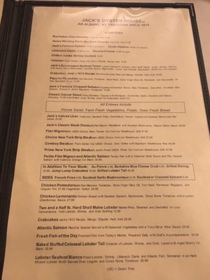 Menu photo 6 Jack's Oyster House Albany, NY Menu photo 6 Jack's Oyster House Albany, NY
