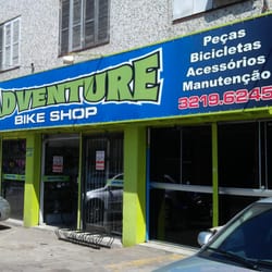 Adventure Bike Shop - Fachada da Adventure Bike Shop, na Avenida Ipiranga