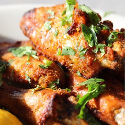 Flame Roasted Lemon Chicken Wings (Spicy) - Photo taken by Me /@meandmostie