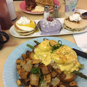 My Cafe - Bacon Breakfast, Pancake flight, & Blue Crab and Asparagus Benedict.... Everything was Delicious!! - Breakfast & Brunch Near Me - Kapolei, Hawaii My Cafe - Bacon Breakfast, Pancake flight, & Blue Crab and Asparagus Benedict.... Everything was Delicious!! - Breakfast & Brunch Near Me - Kapolei, Hawaii