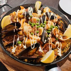 Evangeline Cuisine - Seafood paella