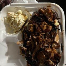 Kona Cafe Hawaiian Barbeque And Catering - Potato Mac salad. Teriyaki chicken and Pineapple fried rice.