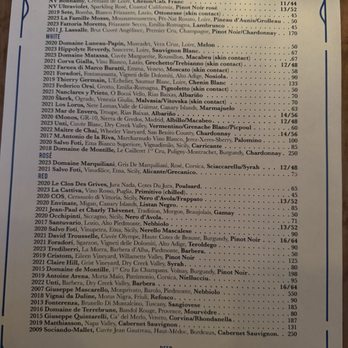 Pearl - Wine list December 2024 - Italian Near Me - San Francisco, California Pearl - Wine list December 2024 - Italian Near Me - San Francisco, California