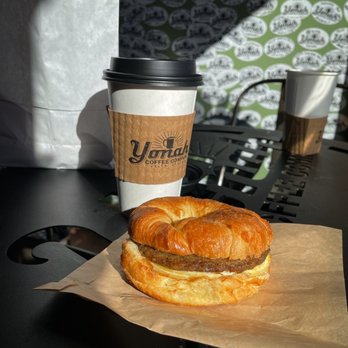 Yonah Coffee - Breakfast sandwich and regular drip coffee - Coffee & Tea Near Me - Helen, Georgia