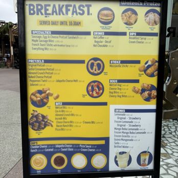 Wetzel's Pretzels - Menu - Pretzels Near Me - Anaheim, California Wetzel's Pretzels - Menu - Pretzels Near Me - Anaheim, California