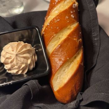 Baker Street Steakhouse - Pretzel Bread with cinnamon butter - Steakhouses Near Me - Fort Wayne, Indiana Baker Street Steakhouse - Pretzel Bread with cinnamon butter - Steakhouses Near Me - Fort Wayne, Indiana