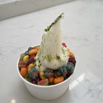 Cassetta - Soft Serve Matcha and trix topping - Coffee & Tea Near Me - Beverly Hills, California Cassetta - Soft Serve Matcha and trix topping - Coffee & Tea Near Me - Beverly Hills, California