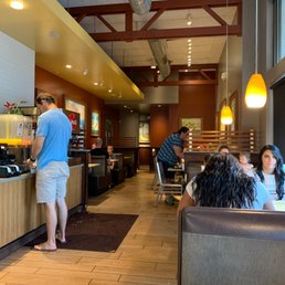people eating at the counter