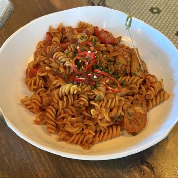 Picazzo's Healthy Italian Kitchen - Vegan Spicy Chipotle Chick'n - Gluten-Free Near Me - Glendale, Arizona Picazzo's Healthy Italian Kitchen - Vegan Spicy Chipotle Chick'n - Gluten-Free Near Me - Glendale, Arizona