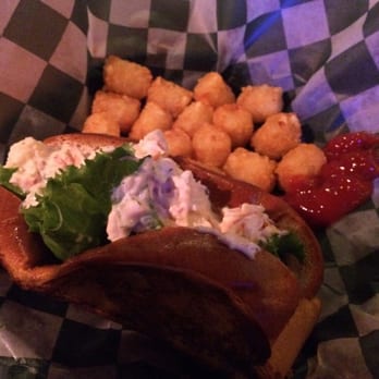 Poor Phil's Shell Bar - Lobster roll with tator tots - American Near Me - Oak Park, Illinois