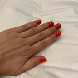 Hennah International Salon - OPI gel mani in Cajun Shrimp