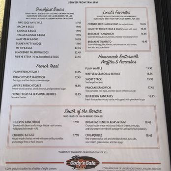 Cody's Cafe - Breakfast & Brunch Near Me - Santa Barbara, California Cody's Cafe - Breakfast & Brunch Near Me - Santa Barbara, California