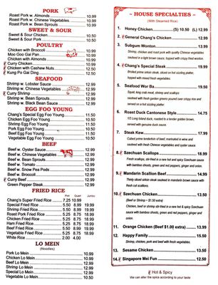 Menu photo 7 Changs Chinese Restaurant Miami, FL