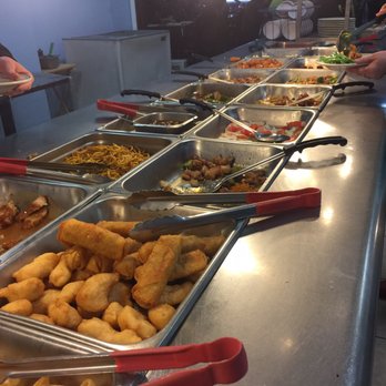 Panda Buffet - a line of food being served at a buffet - Chinese Near Me - Chariton, Iowa