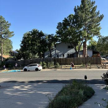J & J Tree Care - Finished job. Moving mulch to side strip. Surprise, surprise there's a house behind the tree bank!!! - Tree Services Near Me - Denver, Colorado J & J Tree Care - Finished job. Moving mulch to side strip. Surprise, surprise there's a house behind the tree bank!!! - Tree Services Near Me - Denver, Colorado