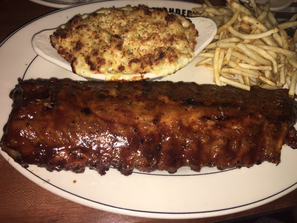Order BARBECUE BABY BACK RIBS food online from J. Alexander's Restaurant store, Baton Rouge on bringmethat.com